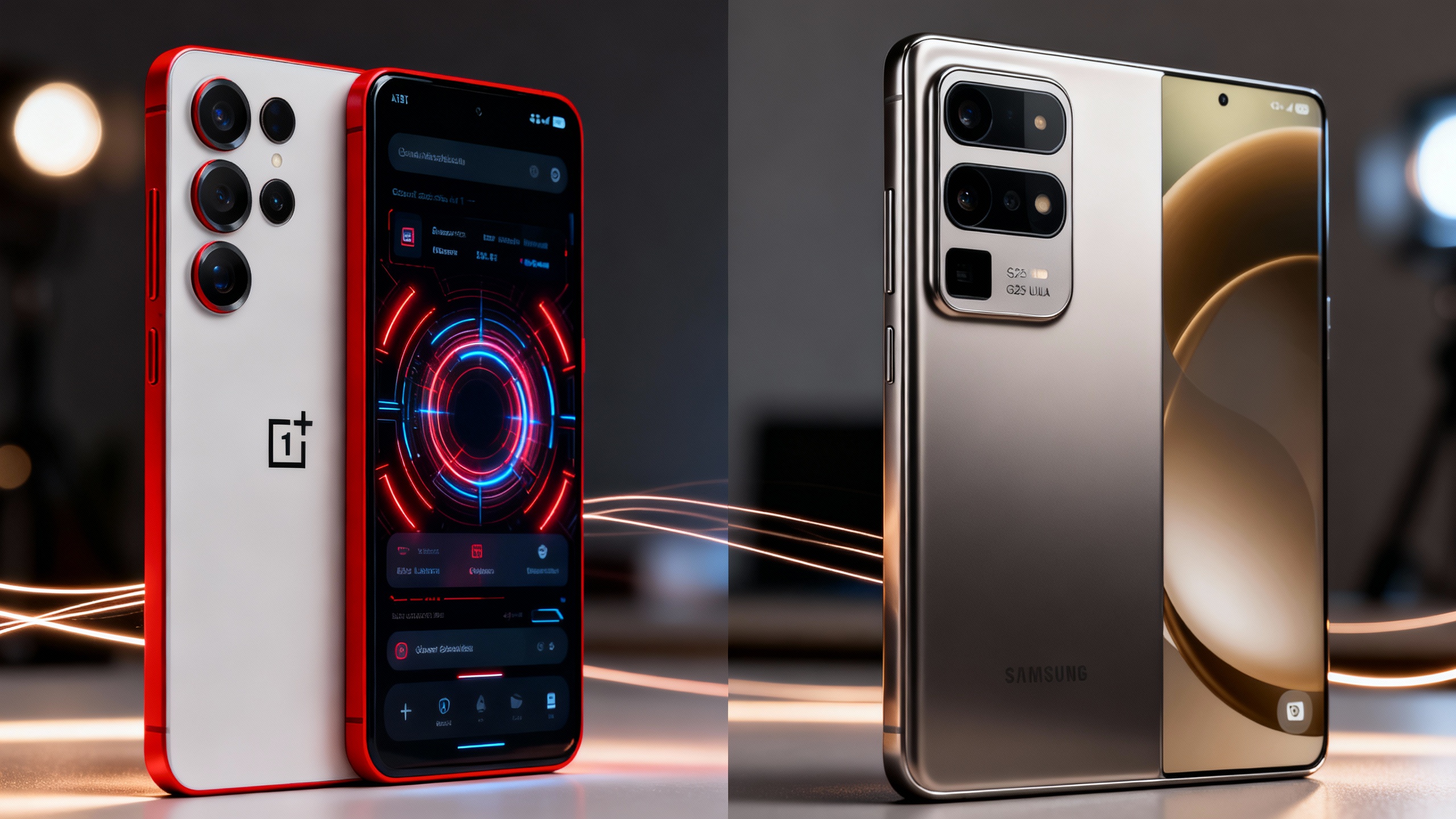 OnePlus 15 vs Samsung Galaxy S25 Ultra dans l'univers du TELEPHONE